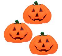 VALICLUD 3Pcs Dog Sound Toy Pumpkin Shape Puppy Ball Toy Interactive Cat Play Toys Squeaky Ball for Pets Chew Bite Supplies Halloween Atmosphere
