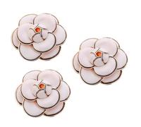 VALICLUD 3pcs Elegant Alloy Breastpin Charming Flower Design for Weddings Parties Daily Wear Lightweight Comfortable Brooch for Women Family Friends for Any Occasion
