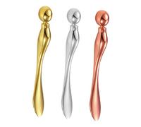 VALICLUD 3Pcs Eye Cream Applicator Zinc Alloy Facial Roller Tool for Skincare Eye Care Stick for Enhanced Absorption Lightweight Portable Design for Travel