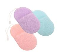 VALICLUD 3pcs Facial Cleansing Sponges Exfoliating Face Scrubber Gloves for Women Easy Creation for Makeup Removal and Deep Cleansing for Home Travel