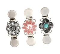 VALICLUD 3pcs Fixed Clothes Pin Creative Brooches Stylish Brooch Sweater Shawl Scarf Pin Decorative Tighten Clap for Women