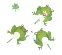 VALICLUD 3pcs Frog Shape Wall Hooks Heavy Duty Cartoon Style Organizer for Keys Hats Scarves Sturdy Iron Hanging Hooks for Kitchen Bedroom Bathroom Hallway Easy No-Tool Installation