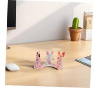 VALICLUD 3pcs Funny Cute Cat Statues for Office Desk Yoga Living Decor Fitness Cat Sculpture Figurines with Detailed Craftsmanship Modern Artistic for Lovers