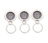 VALICLUD 3pcs Graduation Photo Frame Keyring Insert Picture Keychains for Commemorative for Family and Friends