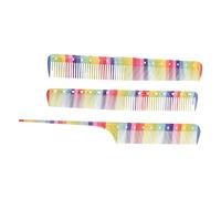 VALICLUD 3pcs Hair Cutting and Styling Combs Hair Types Wet Dry Use Fine and Standard Teeth Barber Salon Tail Hairdressing Tools