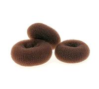 VALICLUD 3pcs Hair Donut Bun Maker Coffee Color Hair Styler Easy to Use for Elegant Looks for All Occasions for Ballet and Dance Events