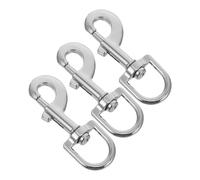 VALICLUD 3pcs Heavy Duty Zinc Alloy Dog Leash Swivel Hooks Metal Clasp Clips with Electroplated Finish for Secure Pet Chain Attachment and Outdoor Use