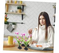 VALICLUD 3pcs Japanese Style Sushi Dish Decor Artificial Flower Adornment for Restaurant Tabletop Cold Plate Decoration with Lifelike Design