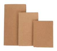 VALICLUD 3pcs Kraft Paper File Folder Organizer Kraft Card Holder Classic Sturdy Portable Easy to Carry Minimalist Design Onthego Use Office Documents Business Cards
