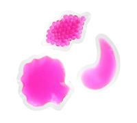 VALICLUD 3pcs Lips-shaped Cold Pack Ice Pack with Pvc Cool Soothing Gel Hot and Cold Therapy to Reduce Dark Circles for Facial Care in Doctor's Offices