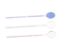 VALICLUD 3pcs Long Handle Glass Coffee Spoons for Stirring Honey and Juice Glass Mixing Spoons for Dessert Tea Party Serving Home Bar Use