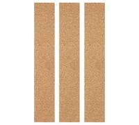 VALICLUD 3pcs Message Bulletin Strips Natural Frameless Cork Strips 11.8x1.6x0.2inch Hold Message Boards Simple Stylish Design for Office Announcements