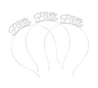 VALICLUD 3Pcs Metal Hair Clasp Wedding Headpiece Bride Team Bride Head Silver Party Hair Accessories to Spice up The Atmosphere and Tightly Hold for Night Party Use