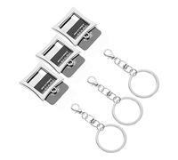 VALICLUD 3pcs Metal Photo Keychains Portable Picture Frame Keychains for Graduation Memories Lightweight Commemorative Keepsake for Family and Friends