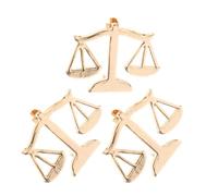 VALICLUD 3pcs Metal Scale of Justice Brooch Pin Set, Gold Alloy Lapel Pins for Men and Women, Shirt Collar Decoration for Law Students, Suits, Coats, and Formal Wear