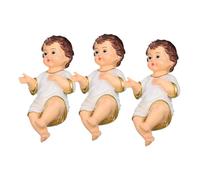 VALICLUD 3pcs Mini Jesus Figurines Resin Collectible Religious Statues for Home Decor Nativity Scene Ornament Indoor Display Christian Faith Celebration Gifts