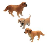 VALICLUD 3Pcs Mini Puppy Figurine Realistic Decorative Dog Models for Home Desktop Adornment Collectible for Dog Lovers