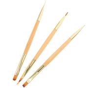 VALICLUD 3pcs Nail Art Construction Pen Double-head Thin Brush for Sculpting Detailing Tool Professional Liner Pen for Nail Design