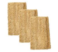 VALICLUD 3pcs Natural Loofah Dish Sponge Thick Organic Loofah Scrubber Pads for Kitchen Cleaning Grease Removing Sponge Wipes Lightweight and Comfortable for Washing Up