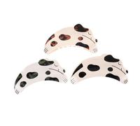 VALICLUD 3pcs Non-slip Hair Claw Clips for Thick Hair Women Strong Grip Jaw Clips with Interlocking Teeth Cartoon Spotted Dog Design for Parties and Daily Styling