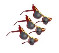 VALICLUD 3pcs Novelty Hot Dog Glasses Playful Party Eyewear for Adults and Unique Simulation Glasses for Holiday Gatherings Masquerade Photo Booth Props Accessory