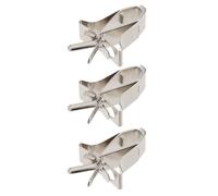 VALICLUD 3pcs Parrot Fruit Feeder Clips for Small Birds, Sturdy Copper Fruit Holder Accessory with Strong Bite Force and Easy to Install Design, for Bird Cage Feeding Supplies