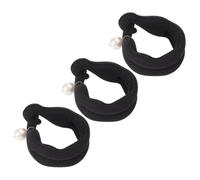 VALICLUD 3pcs Pearl Hair Bun Maker for Women, Elegant and Cute Sponge Donut Styling Tool, Easy to Use and Carry Hair Styling Accessory for Messy Or Neat Buns