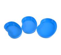 VALICLUD 3Pcs Pill Counting Trays Set ABS Plastic Medical Pill Dispenser Trays in Small, Medium, Large Sizes Kidney Shaped Medication Organizer Plates for Hospital, Clinic, and Daily Use