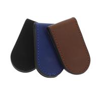 VALICLUD 3pcs Pu Leather Wallet Money Clip Cash Slim Card Organizer Solid for Men Women Business Everyday Use