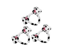 VALICLUD 3PCS Realistic Dalmatian Ear Headband Spotted Dog Ear Costume Prop for Adults Animal Hair Hoop for Cosplay Parties Halloween Photo Shoots