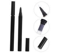 VALICLUD 3pcs Refillable Eyeliner Pen Tubes with Glossy Brush Tips Lightweight No Leak Empty Eyeliner Wand Containers for Cosmetic Use and Makeup Practice