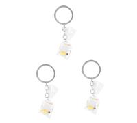 VALICLUD 3pcs Resin Tropical Fish Key Holder Pendant Keychain Lovely Simulation Key for Bags Beach Accessories and Water Bag Design for Personal Style