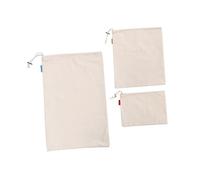 VALICLUD 3pcs Reusable Drawstring Cotton Bags for Food Storage Eco Friendly Flour Rice Pouches Energy Saving Daily Use Bags for Home Bakery and Restaurant Shopping
