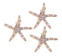 VALICLUD 3pcs Rhinestone Pearl Star Hair Clips for Bride Elegant Wedding Hair Accessories for Women Barrette Pins to Enhance Any Look for Parties Shopping Special Occasions
