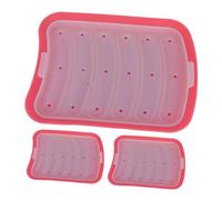 VALICLUD 3pcs Silicone Hot Dog Molds Non Stick Baking Sausage Maker for DIY Food Cakes Puddings Multipurpose Food Grade Silicone Moulds for Creative Cooking and Family Fun