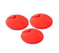 VALICLUD 3pcs Silicone Pot Clips for Thermometer Probe Clamp Flexible Red Kitchen Supplies for Cooking Pot Side Temperature Measurement Easy to Use Silicone Holder for Standard Probe