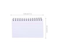 VALICLUD 3pcs Small Notepad Pocket Size Spiral Notebooks with White Paper and Aluminium Alloy Cover, Easy to Carry and Turn Pages, for Daily Plan and Note Taking
