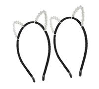 VALICLUD 3pcs Sparkly Cat Ears Headband Glitter Sequin Hair Accessories for Girls Halloween Party Favors Animal Ears Headwear