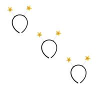 VALICLUD 3pcs Spring Star Headband for Girls Decorative Hair Accessory for Parties Birthdays Weddings Lightweight Comfortable Cloth Design for Women Girls