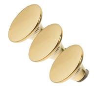VALICLUD 3Pcs Stainless Steel Pot Lid Knobs Decorative Replacement Handles with Widened Base for Cooking Pots Comfortable Heat-Resistant Grip for Woks Steamers