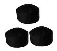 VALICLUD 3pcs Stylish Chef Hat for Women Men Japanese Chef Hat Cooking Kitchen Cap Breathable