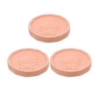 VALICLUD 3pcs Terracotta Sugar Saver Discs for Moisture Control Food-safe Clay Humidity Control Stones to Keep Brown Sugar Cookies Dried Fruits Soft and Fresh with Rabbit Pattern