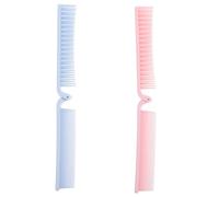 VALICLUD 3pcs Travel Hair Salon Comb V-shaped Design for Trip and Home Use Made of Plastic This Comb Is for Straight Curly and Textured Hair Includes for Easy Styling Random Color