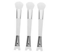 VALICLUD 3pcs U-shaped Nose Contour Brush Set Soft Bristles Blush and Highlighter Brushes for Precise Makeup Application Portable Dual Ended Design for Women