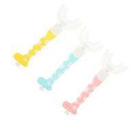 VALICLUD 3Pcs U Shaped Toothbrush Soft Bristles for Gentle Oral Care Whole Mouth Cleaning Tool for Ages Portable and Lightweight for Travel and Home Use