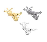VALICLUD 3pcs Vintage Chinese Horse Brooch Retro Metal Lapel Pins for Men Women Enamel Galloping Horse Design Motivational Accessory with Secure Pin Backing for Spring Festival and Year