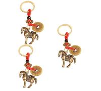 VALICLUD 3pcs Vintage Horse Keychain Pendant Lightweight Key Holder for Purse Backpack Unique Animal Key Decoration for Boys and Girls Friends Durable Aesthetic Design