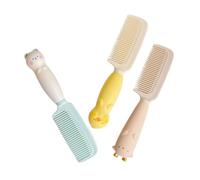 VALICLUD 3pcs Wide Tooth Hair Combs for Women Detangler Wet and Shower Comb with Cute Animal Designs for Thick Long Hair Stress Relief and Travel Use