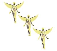 VALICLUD 3pcs Wing Brooch Pin Clip Locking Backs Unique Decorative Brooch for Sweater Shawl Jackets Women Lapel Pin for Daily Wear Party Occasion