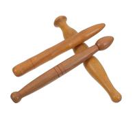 VALICLUD 3pcs Wood Massage Tools for Hand and Foot Reflexology Lightweight Massage Stick Set for Acupressure Therapy for Home Use